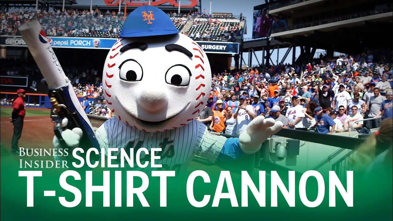 Science Behind The Mets T-Shirt Cannon