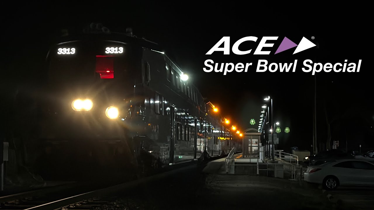ACE Special Super Bowl LX Train at Pleasanton | Fans riding to Levi's Stadium!