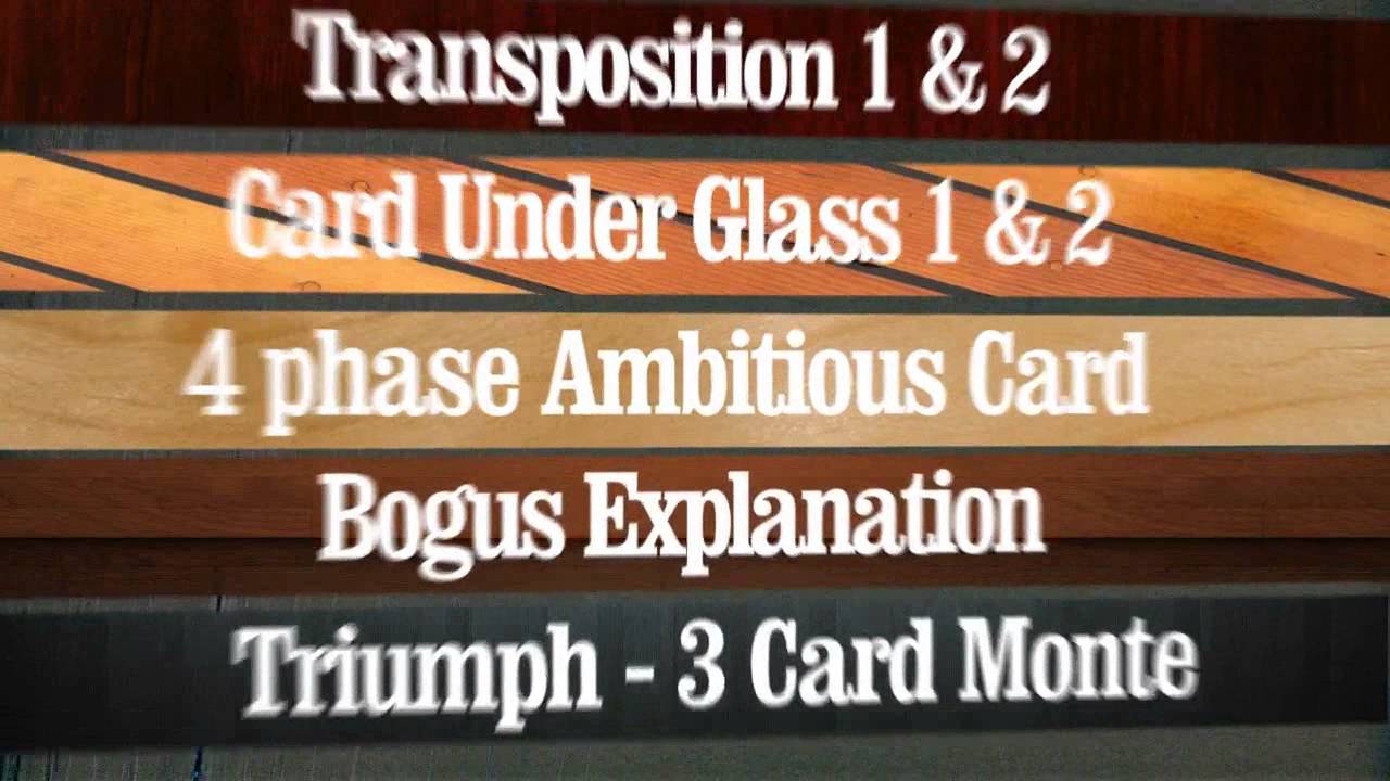 Doc Eason Card Under Glass (2 DVD set) by Kozmomagic - Magic Trick