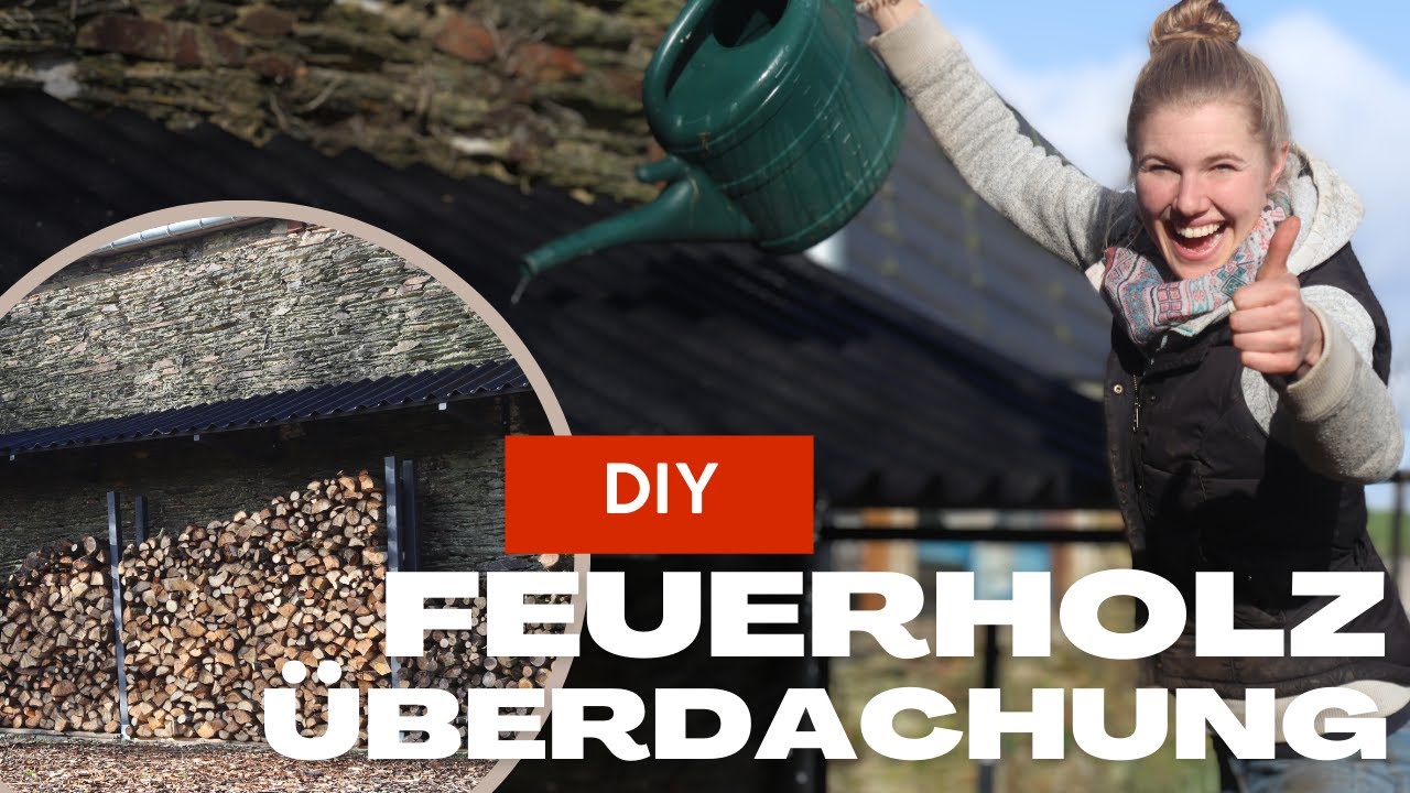 Brennholzunterstand: nie mehr feuchtes Feuerholz! 🔥