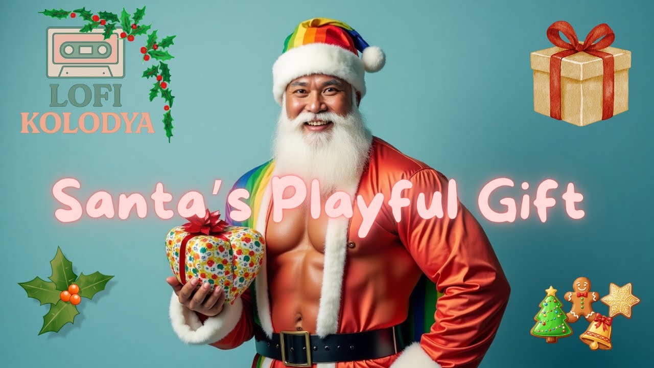 Santa's playful gift ‑ Le cadeau espiègle du Père Noël
