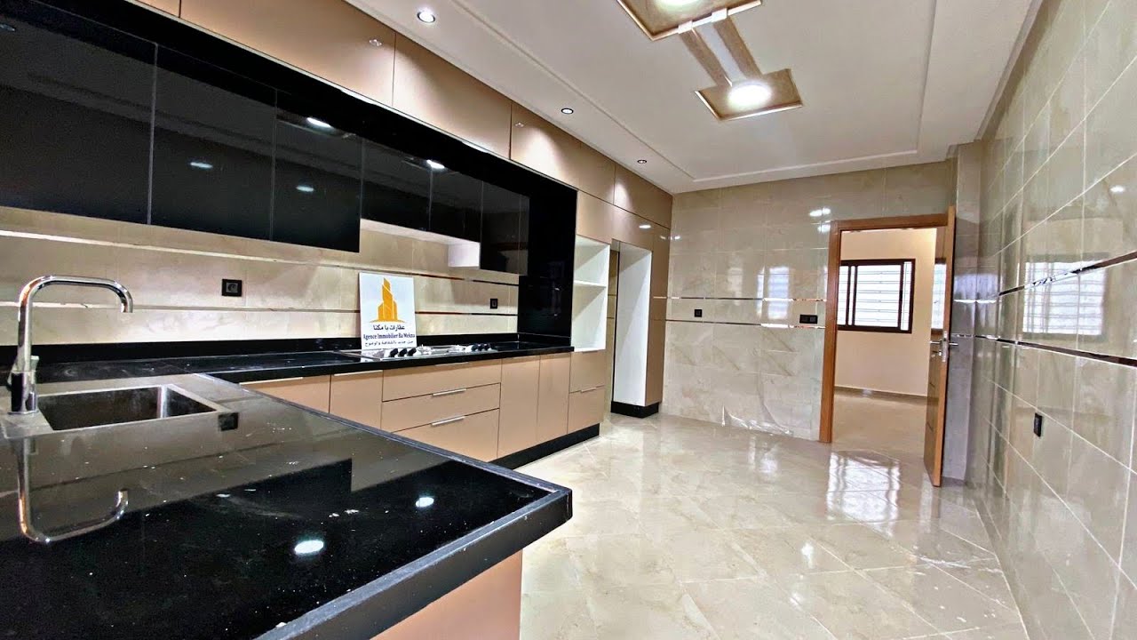 المطبخ الملكي 💥 شقة فاخرة تتوفر على مساحة 161 متر 💯 موقع قرب الشارع الرئيسي 😍 #agenceimmobiliere