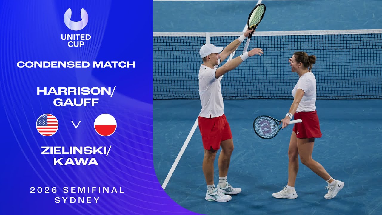 Gauff/Harrison v Kawa/Zielinski Condensed Match | United Cup 2026 Semifinal