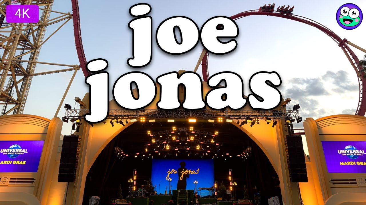 🎤 Joe Jonas in 4K! | Full Universal Studios Concert + NEW Music & Album News! 🎶🔥