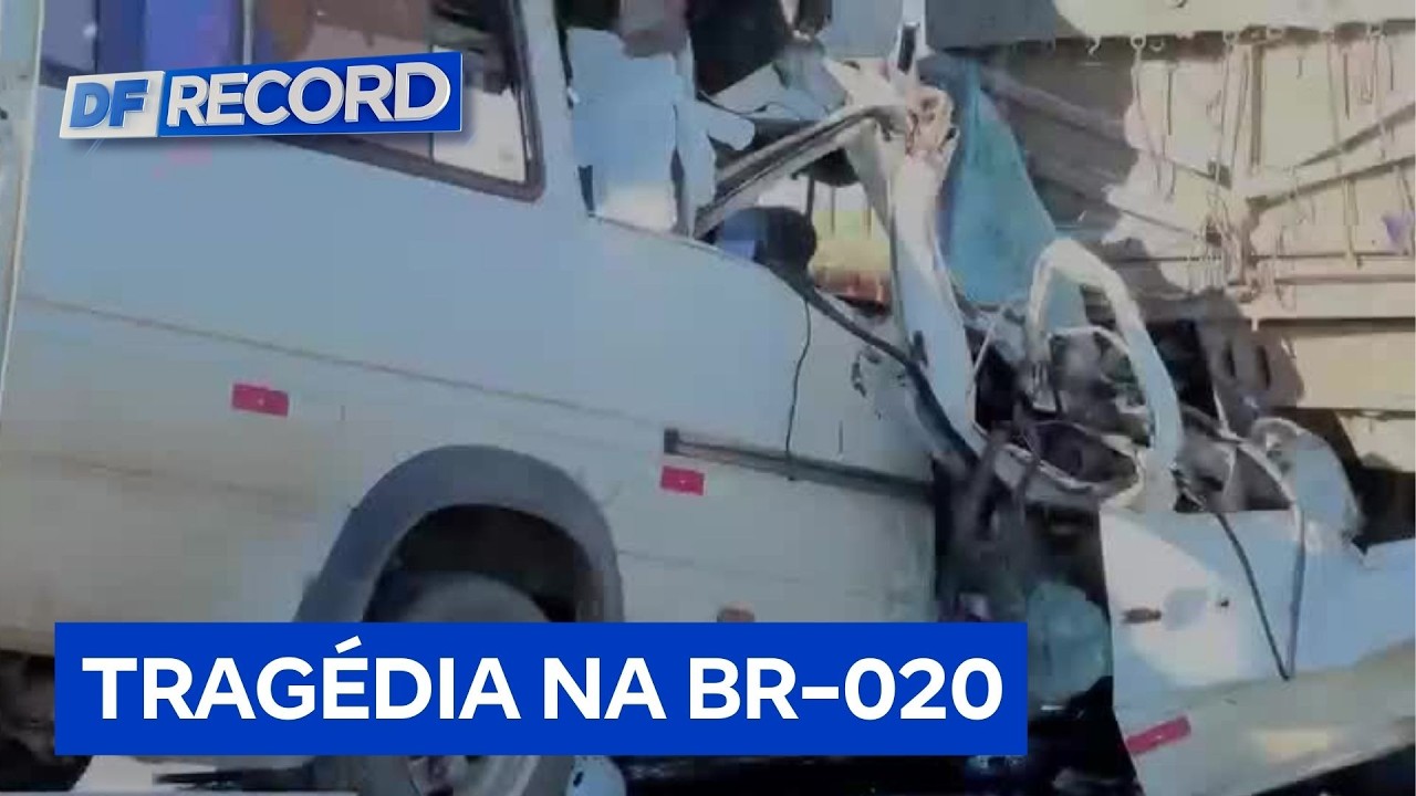 Tragédia na BR-020: van bate atrás de carreta e 5 pessoas morrem | DF Record