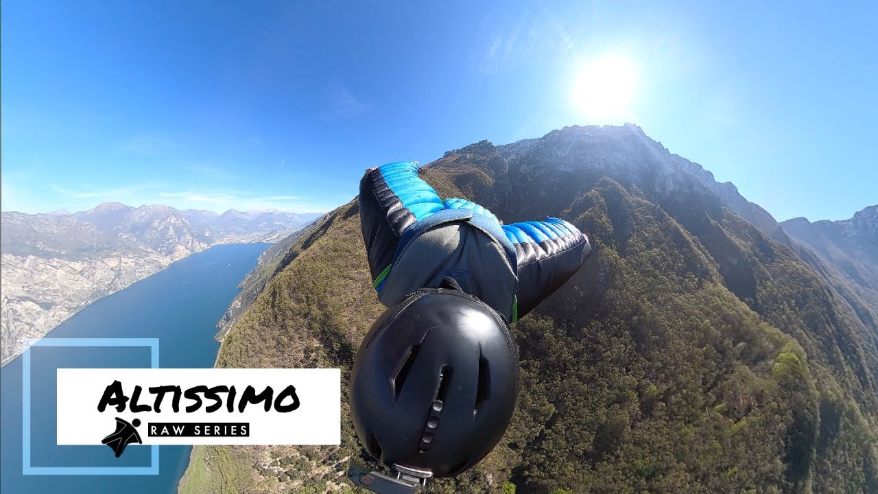 Wingsuit BASE jump - Altissimo Lake Garda Italy (4K) | RAW SERIES