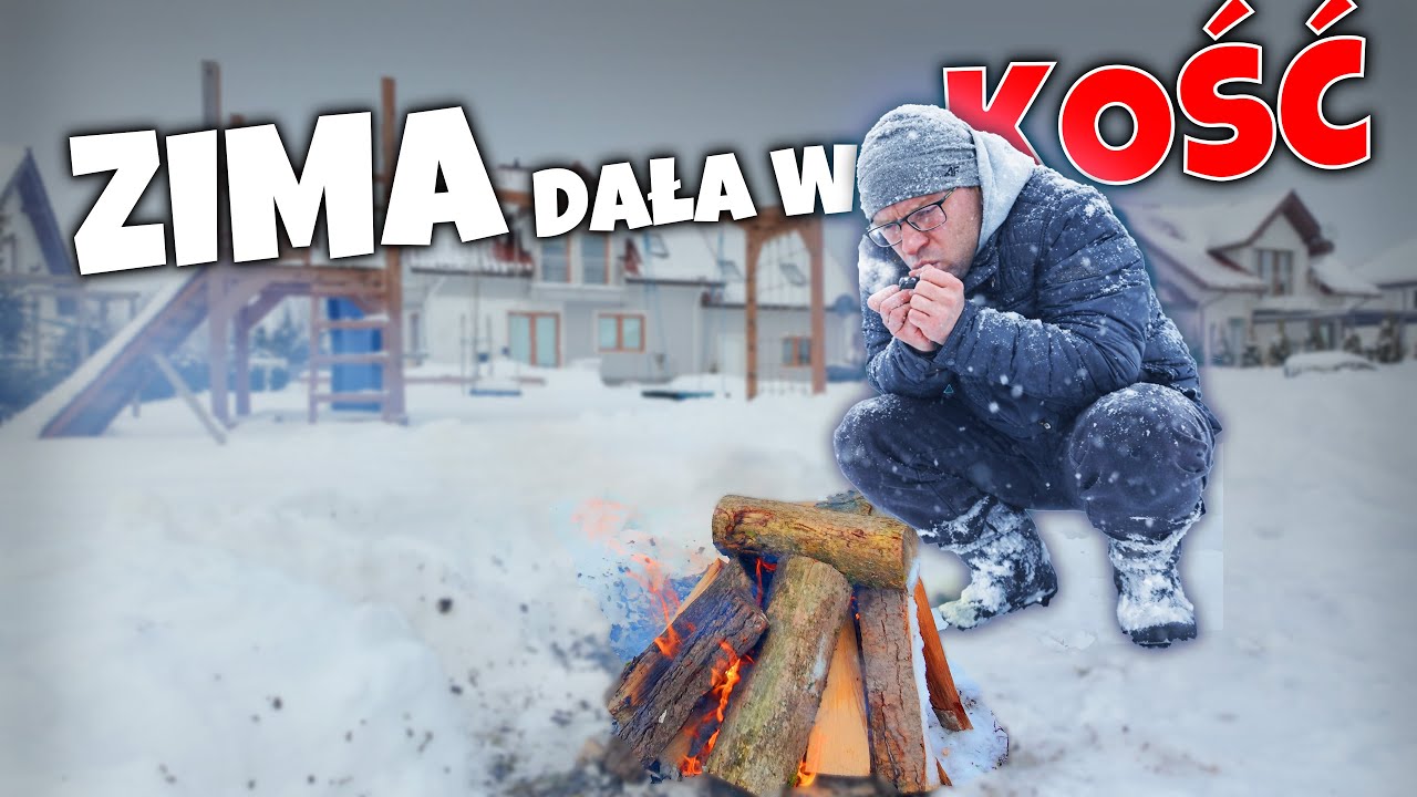 35 CM ŚNIEGU I MRÓZ ❄️ – ZIMA ZASKOCZYŁA DOM, BRAMĘ I PIWNICĘ 😳