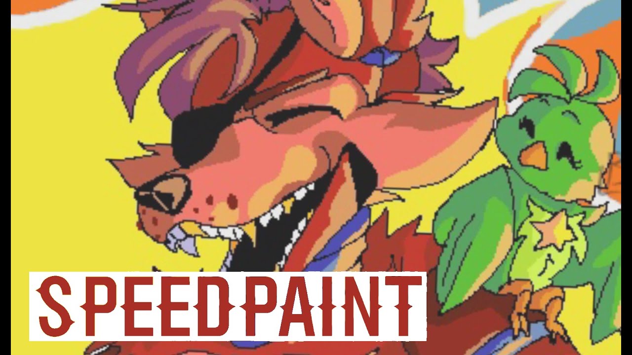 Rockstar Foxy on MS PAINT! (SPEEDPAINT)