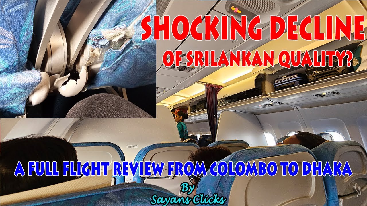 SriLankan Airlines A320 Economy Class Flight Review | Colombo to Dhaka