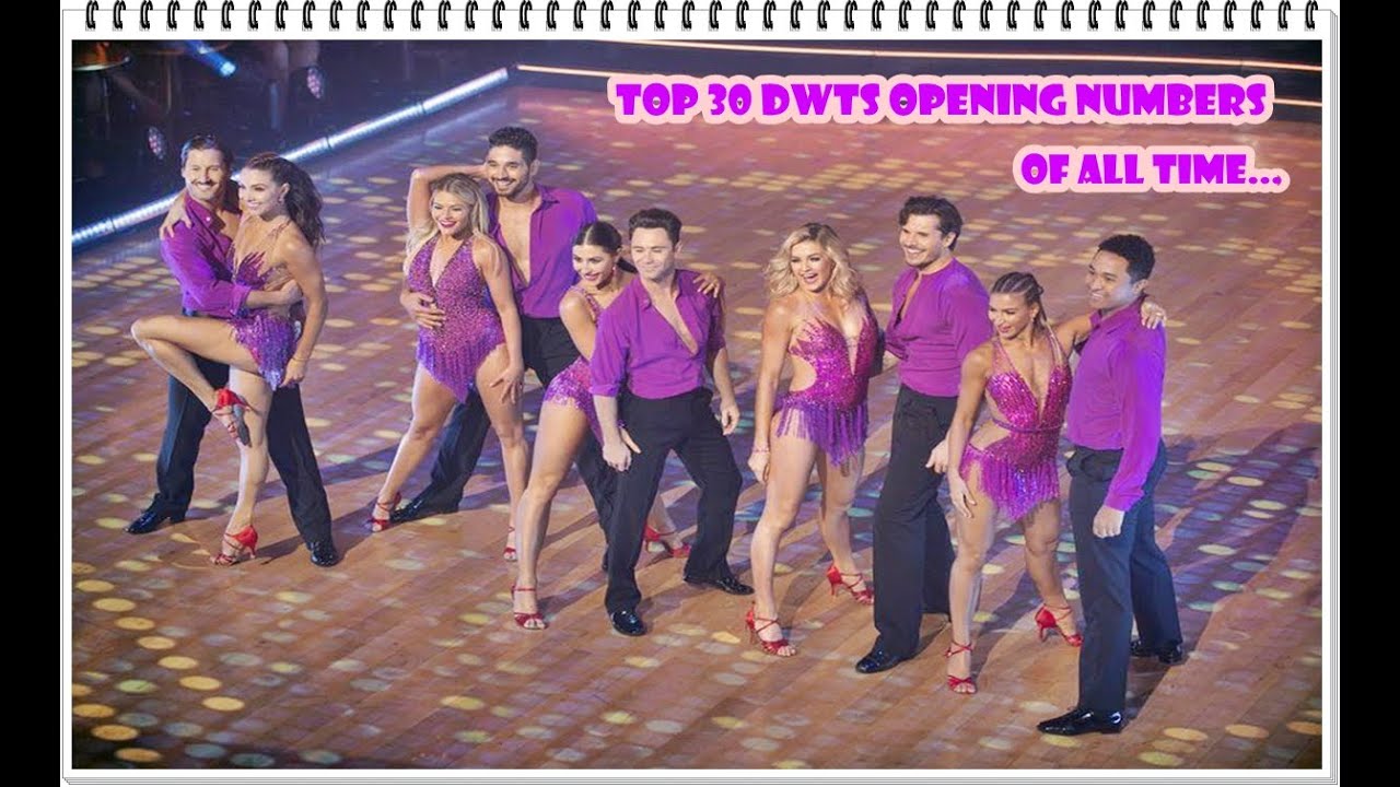 TOP 30 DWTS OPENING NUMBERS OF ALL TIME...