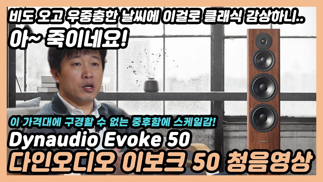 내공과 연륜에 비해 가격은 싸다. 클래식 재즈를 듣는 연배있는 분들께 더더욱 추천합니다. 다인오디오(Dynaudio) Evoke 50 스피커 청음영상