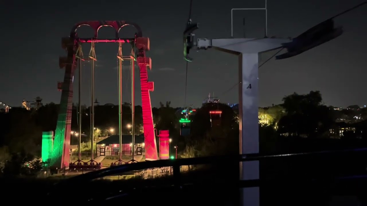 Sky Ride-Night time-Busch Gardens Tampa Florida 