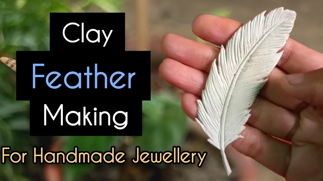 Bird Feather Making Tutorial using Air Dry /Polymer Clay for Handmade Jewellery | Palok পালক