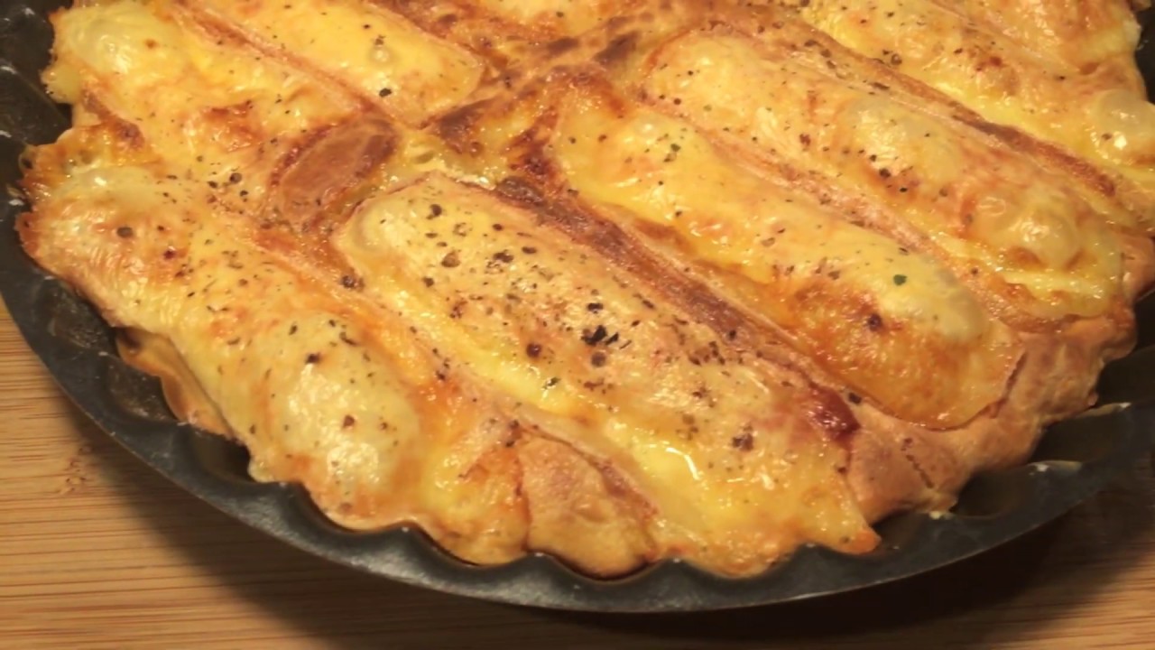 Tarte au maroilles pâte levée Monsieur Cuisine Plus - Thermomix