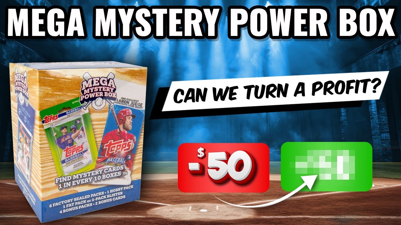 🚨PROFIT CHALLENGE🚨 2024 BASEBALL MEGA MYSTERY POWER BOX MJ HOLDINGS WALMART BOX