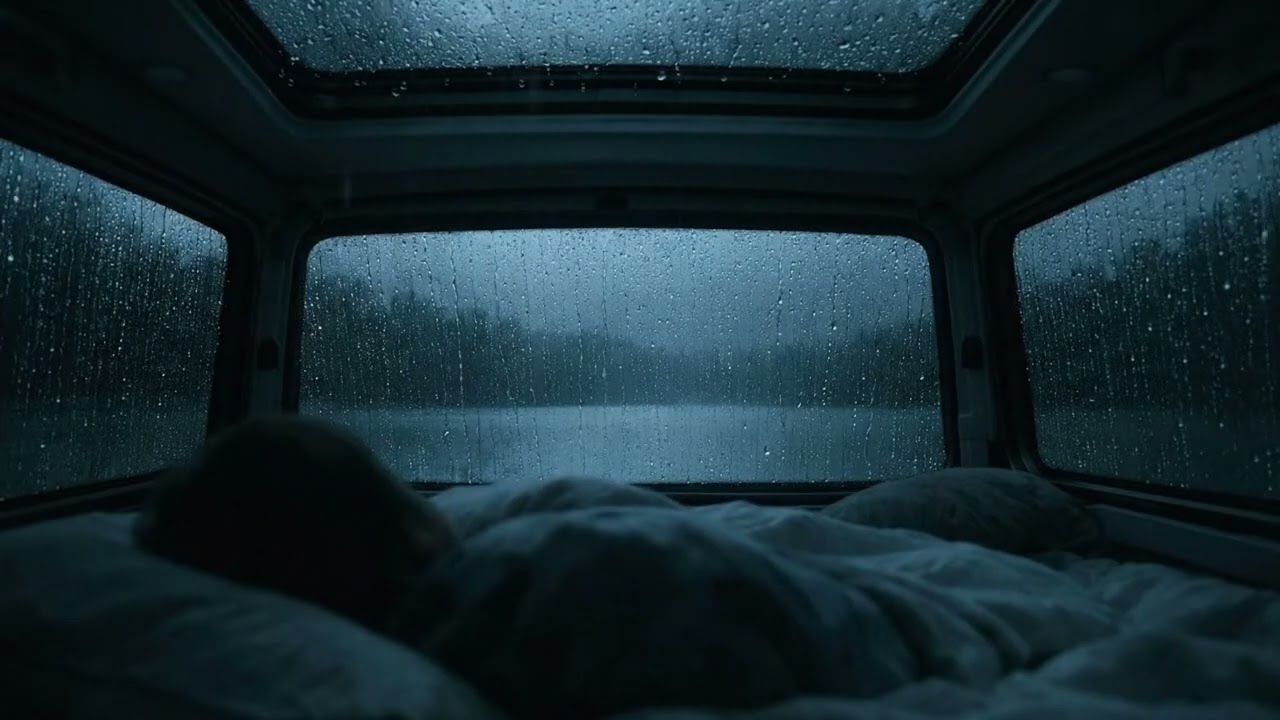 Fall Asleep Fast 🌙 Calm Rain in a Parked Car 🚗