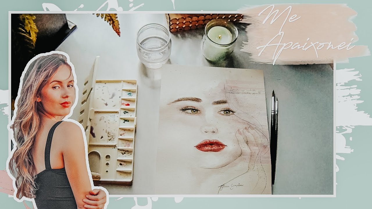 Pintando Aquarela pela 1ª Vez - PINTURA EM AQUARELA - Aquarela Pentel ☆  /  Jéssica Gonçalves 🎨