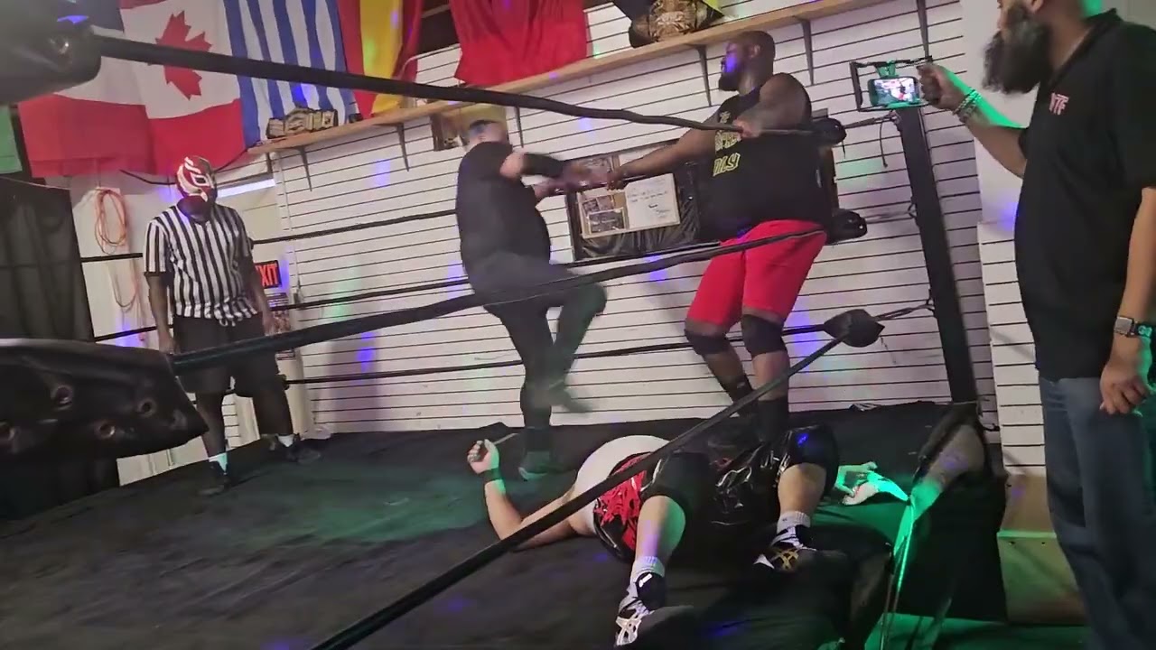 Randy Pringle vs Demented vs Ace Triple Threat match