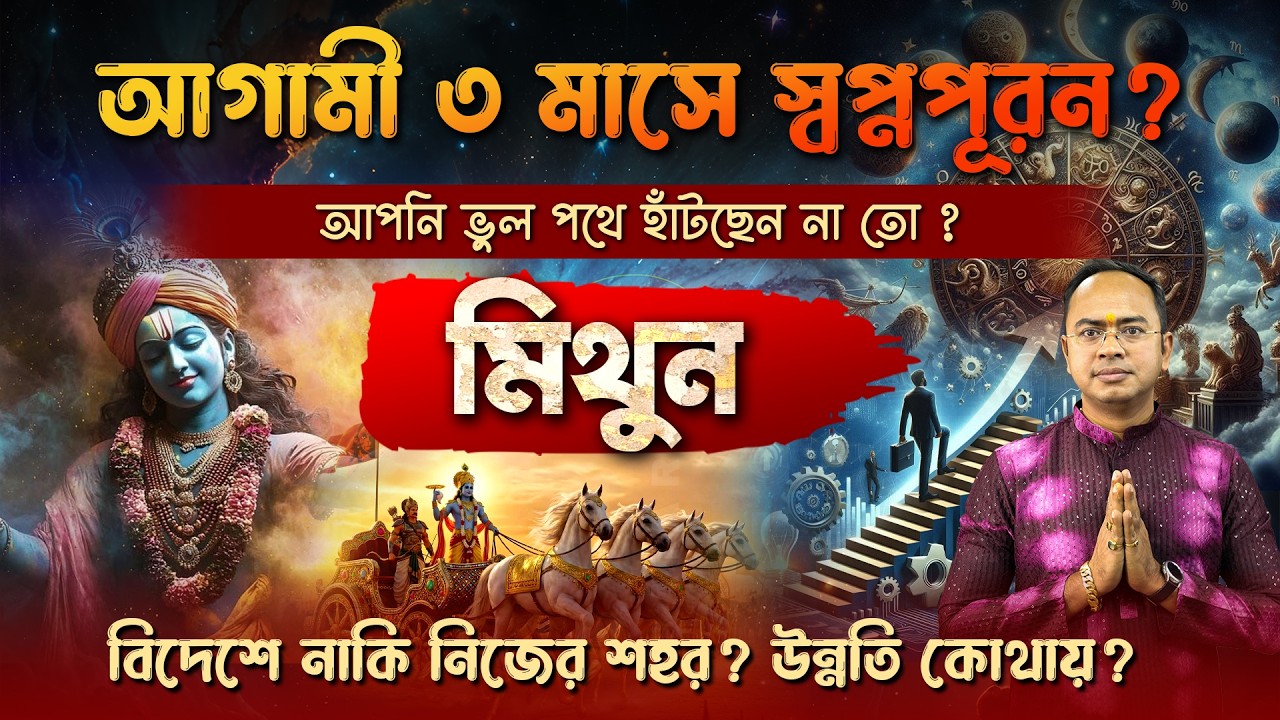 মিথুন রাশি: আগামী ৩ মাস কোন পথে উন্নতি? ♊ Gemini Career & Luck Prediction 2026 | Santanu Dey