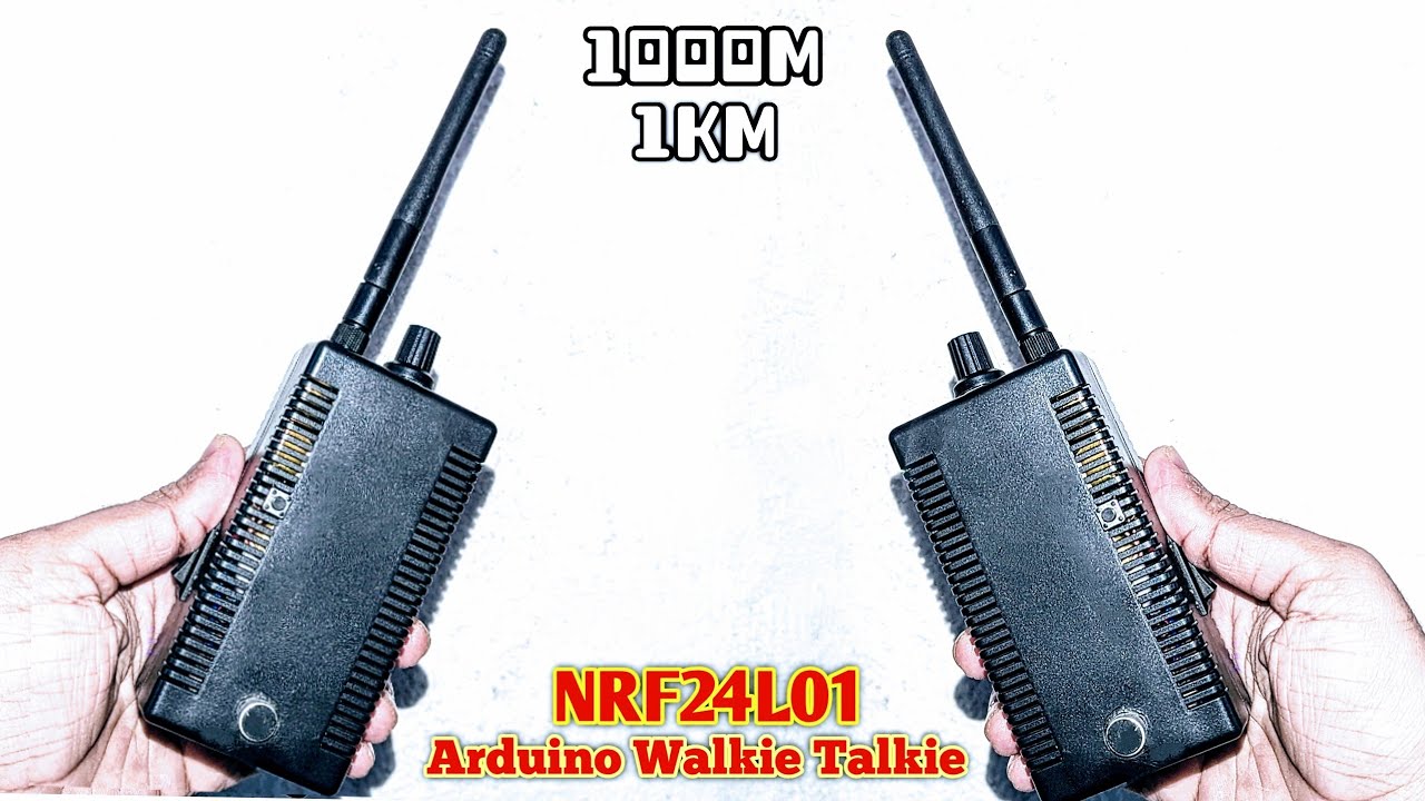 DIY Arduino Walkie Talkie with NRF24L01 | 1KM Range #walkietalkie #arduino #nrf24