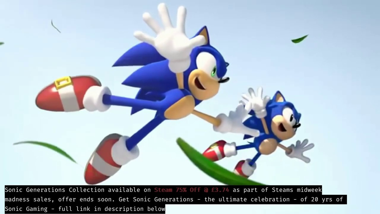 Game Sonia - Sonic Generations out on Steam - Midweek Madness Sale