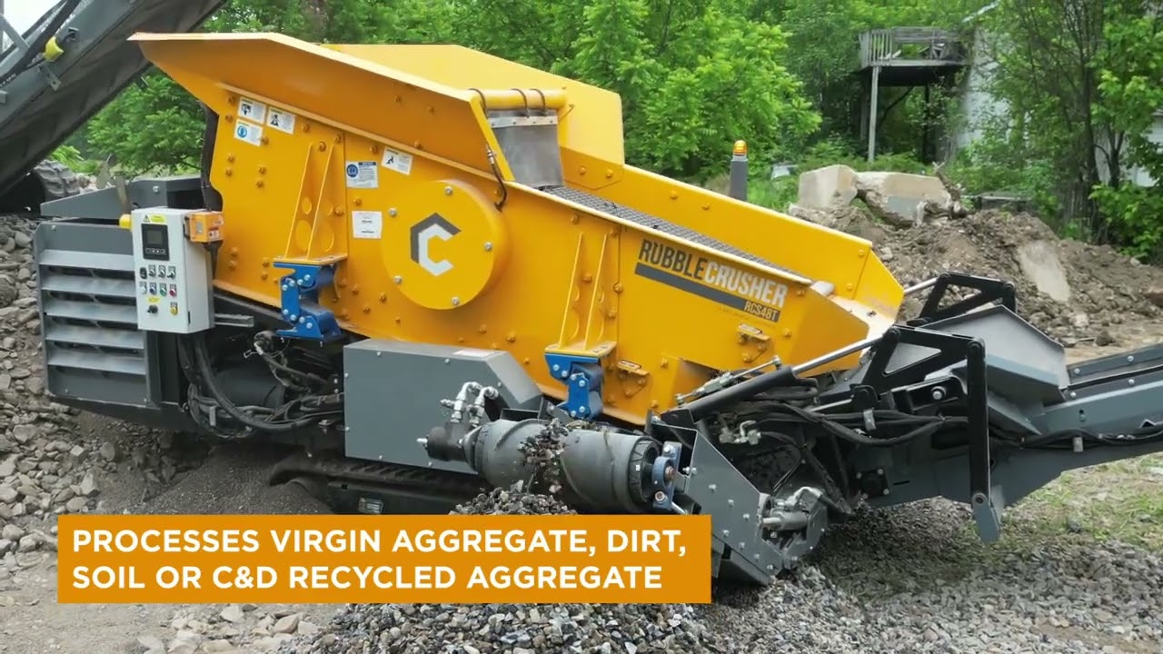 Introducing the RubbleCrusher RCS48T Tracked Screen