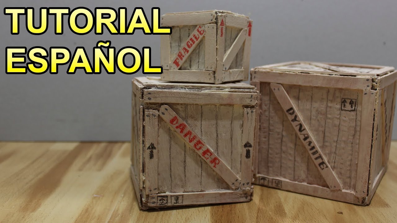 DIORAMA PROPS 4: Cajas de Madera