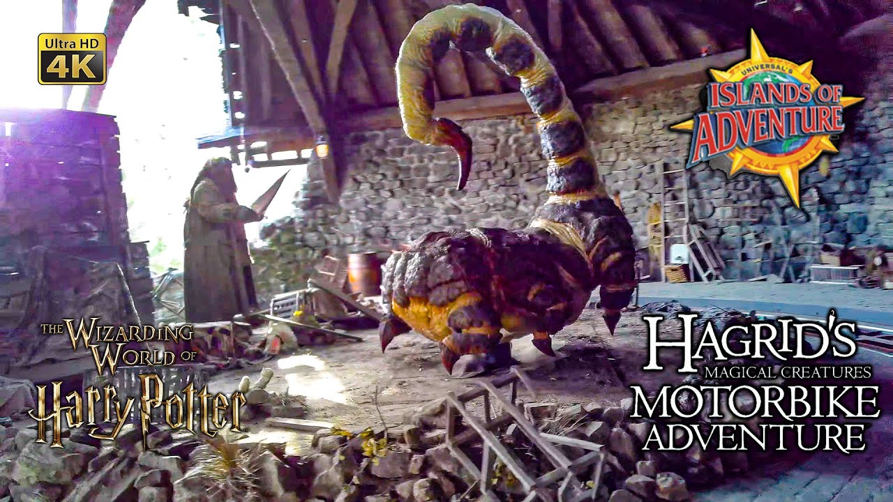 2021 Hagrid's Magical Creatures Motorbike Adventure Roller Coaster On Ride 4k POV