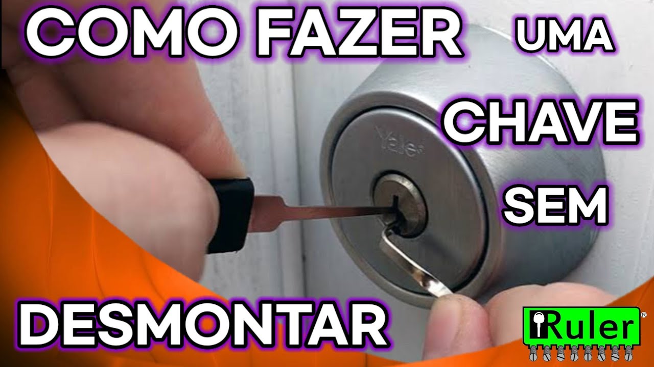COMO FAZER UMA CHAVE PARA FECHADURA SEM DESMONTAR #chaveiros #locksmith