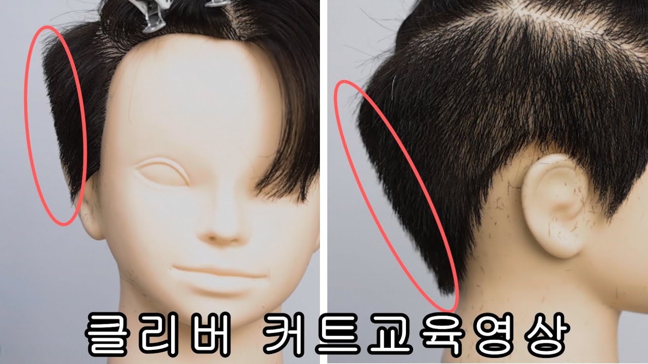 클리퍼 커트교육영상 /클리퍼잡는법/Korean cut/hair style/haircur/how to cut quick