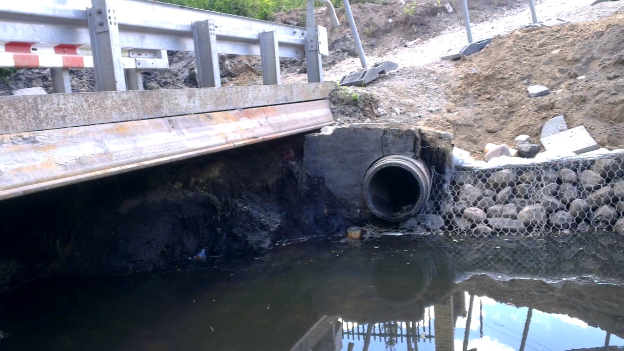 Hajn&oacute;wka Remont mostu Nowowarszawska potocznie Mazury