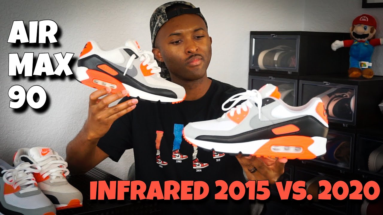 Air Max 3 Radiant Red/Air Max 90 Infrared 2015 Comparison