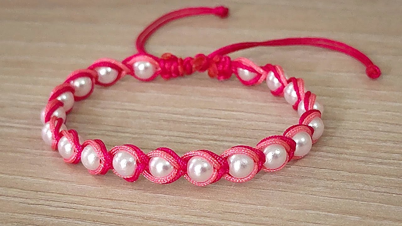 COMO HACER ESTA PULSERA EN PERLITAS PASO A PASO❤️ / BRACELETS