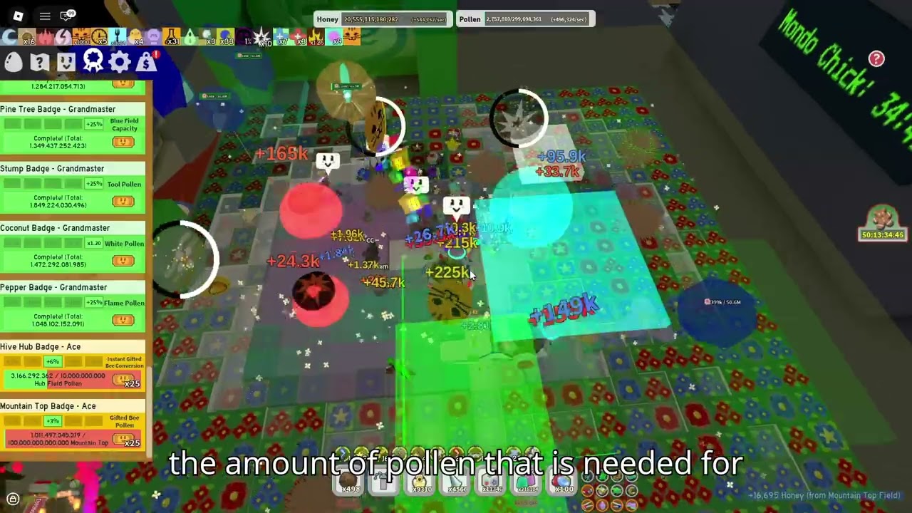Bee Swarm Simulator - Getting Mountain Top Ace Badge