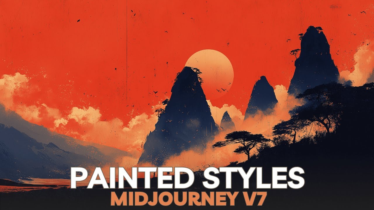 25 PAINTED Midjourney v7 SREF styles