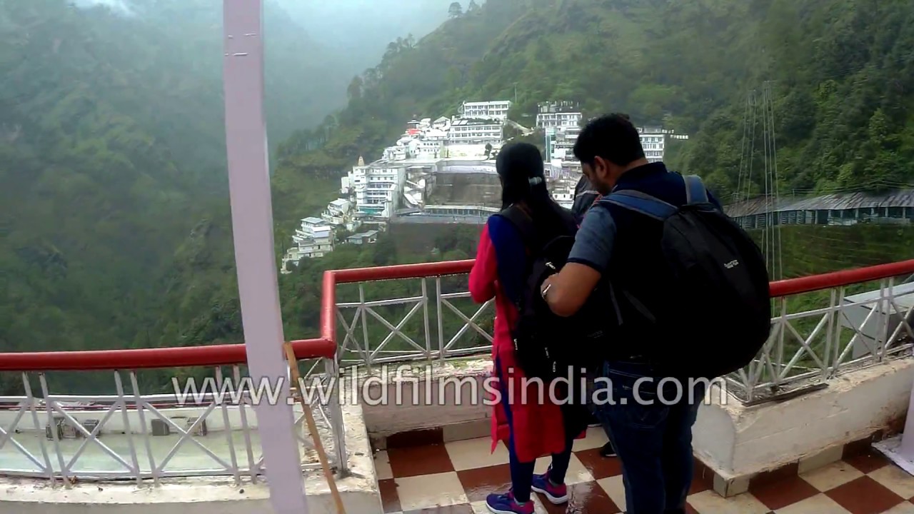 Pilgrims rest on their way to Mata Vaishno Devi Temple, Jammu and Kashmir
