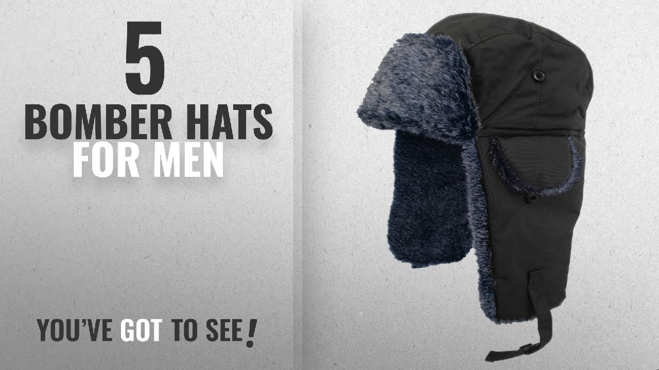 Top 10 Bomber Hats For Men [2018]: Adult Fur Lined Waterproof Trapper Hat