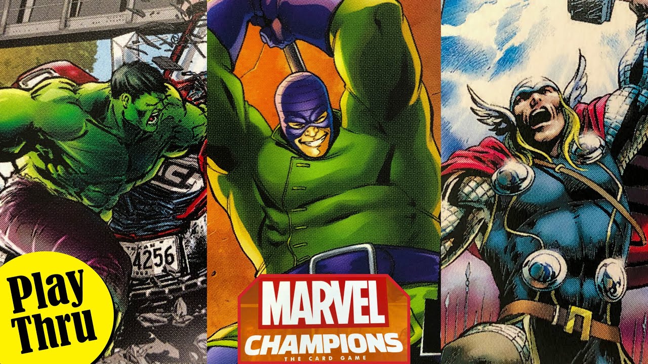 MARVEL CHAMPIONS: агрессивный Халк и Тор против Разрушительной Команды