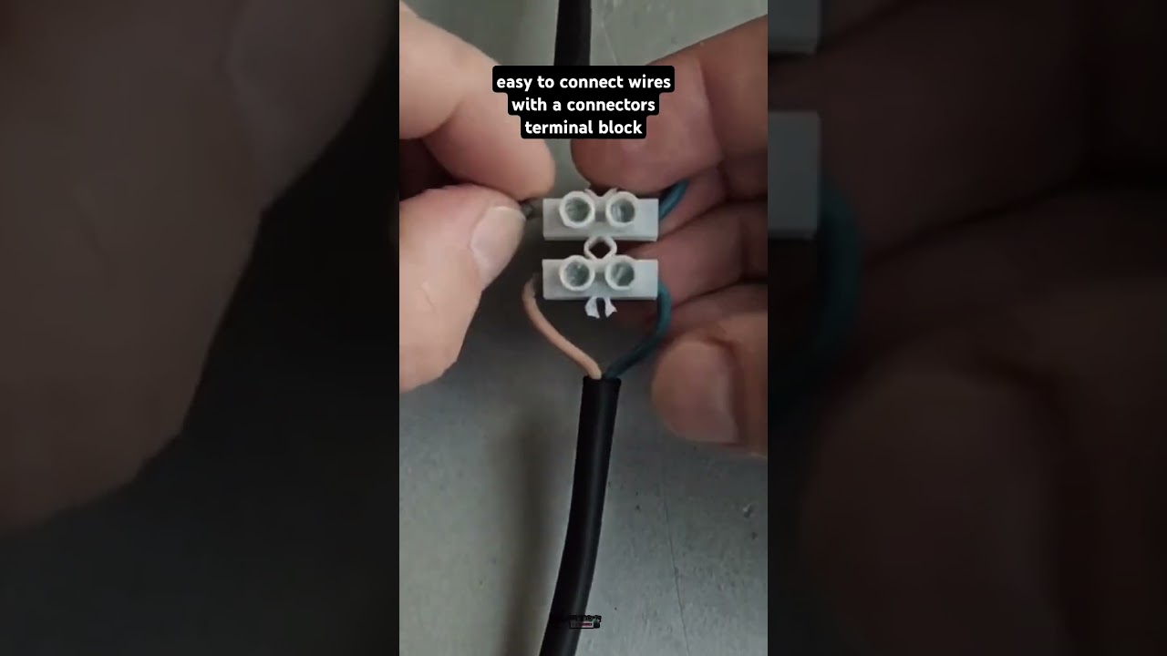 easy to connect wires with a connectors terminal block #elektrisistatv #electrician #diy #foryou