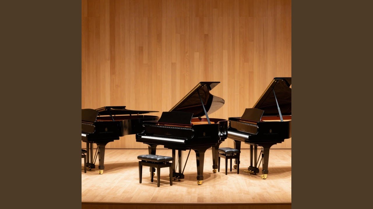 Three Pianos On Stage