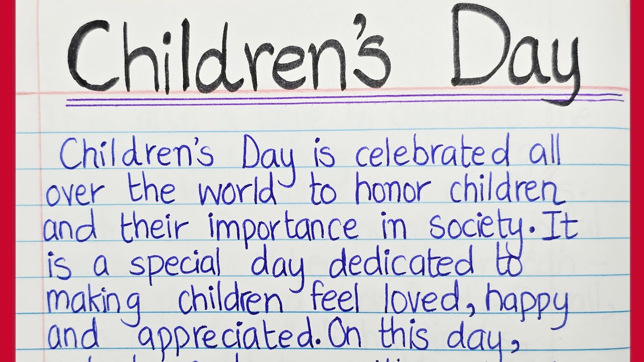 Children's Day Essay in English | Essay on Children's Day in English | Children's Day