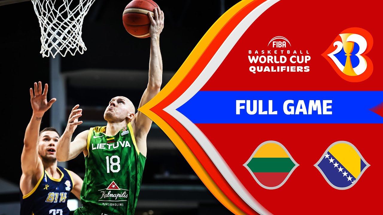 Lithuania v Bosnia and Herzegovina | Full Basketball Game | #FIBAWC 2023 Qualifiers