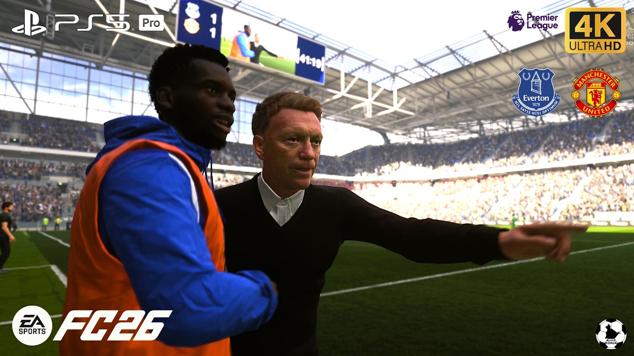 EA SPORTS FC™ 26 | Эвертон против Манчестер Юнайтед - Премьер-лига 25/26 | PS5 Pro [4K60]