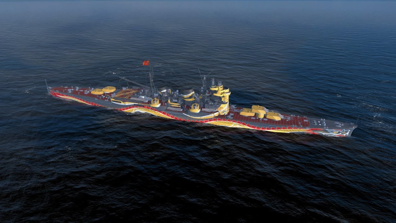 Southern Dragon Tier 7 pan-asian premium cruiser gameplays - World of Warships Blitz