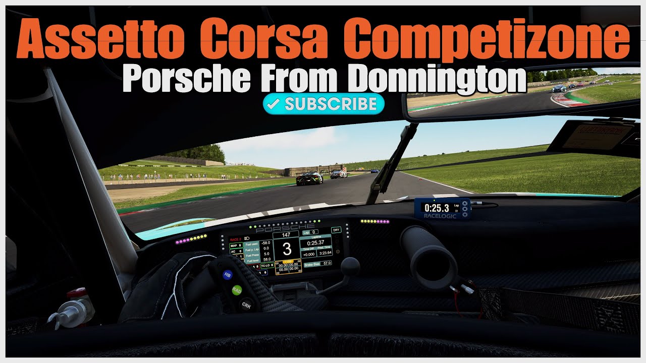 - ACC Porsche From Donnington  - Helmet Cam