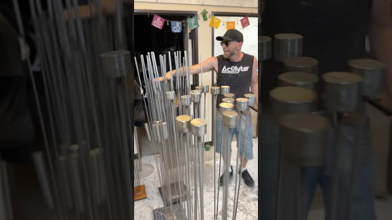 Things are a brewin in the workshop! #soundbath #soundtherapy #gong #gongmaker #gongs #chimes #asmr