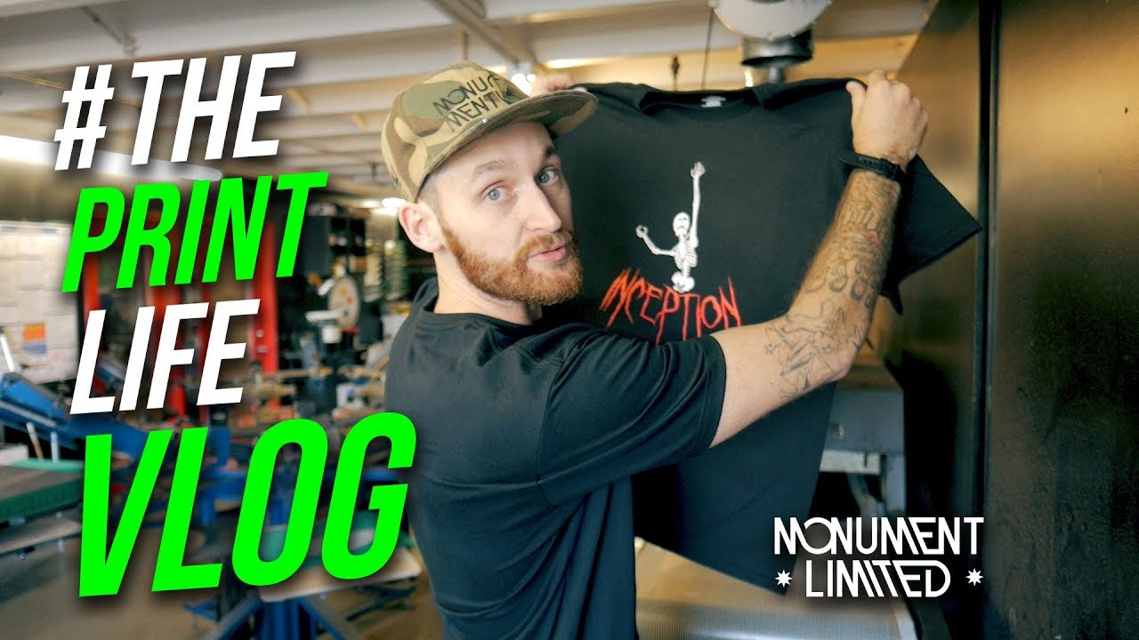T Shirt Screen Printing Shop Vlog by Cam Earven for The Print Life