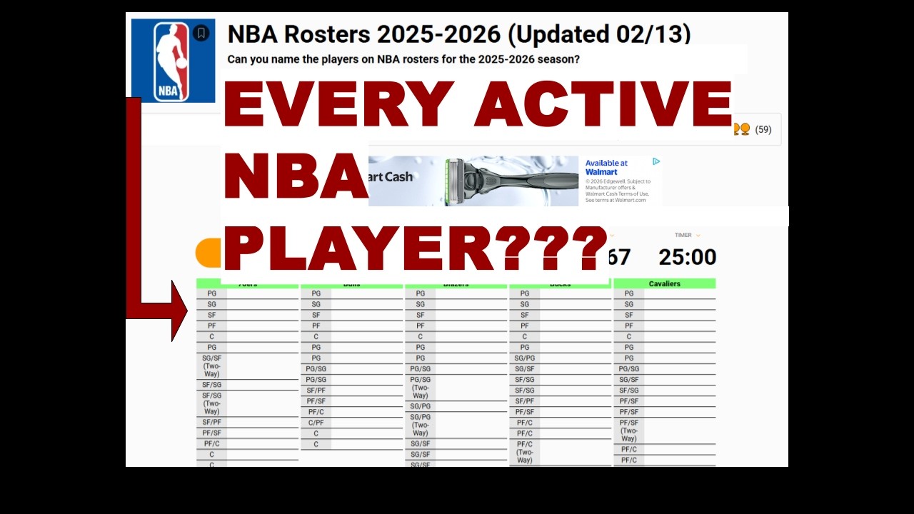 Can I guess every active player in the NBA? (pre ASW)