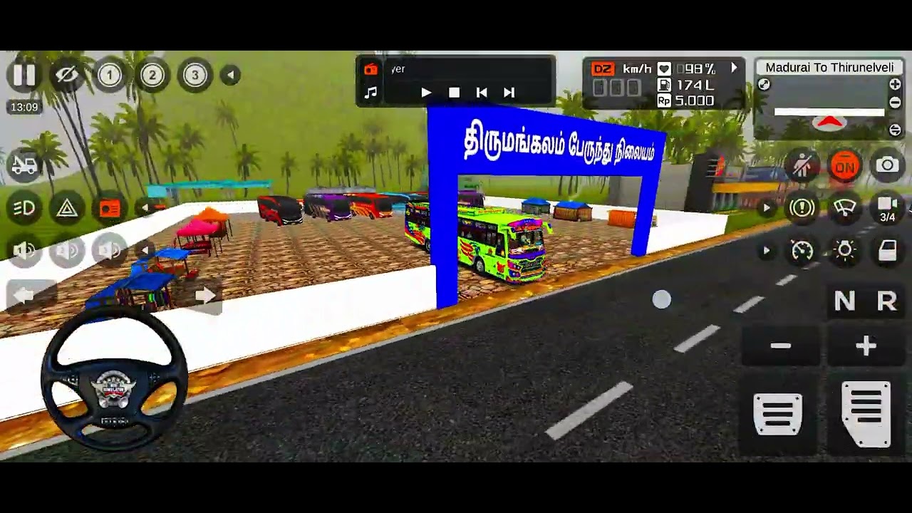 Bus game song 😔🥺 திருமங்கலம் 🌍🌹@busgamepandi 