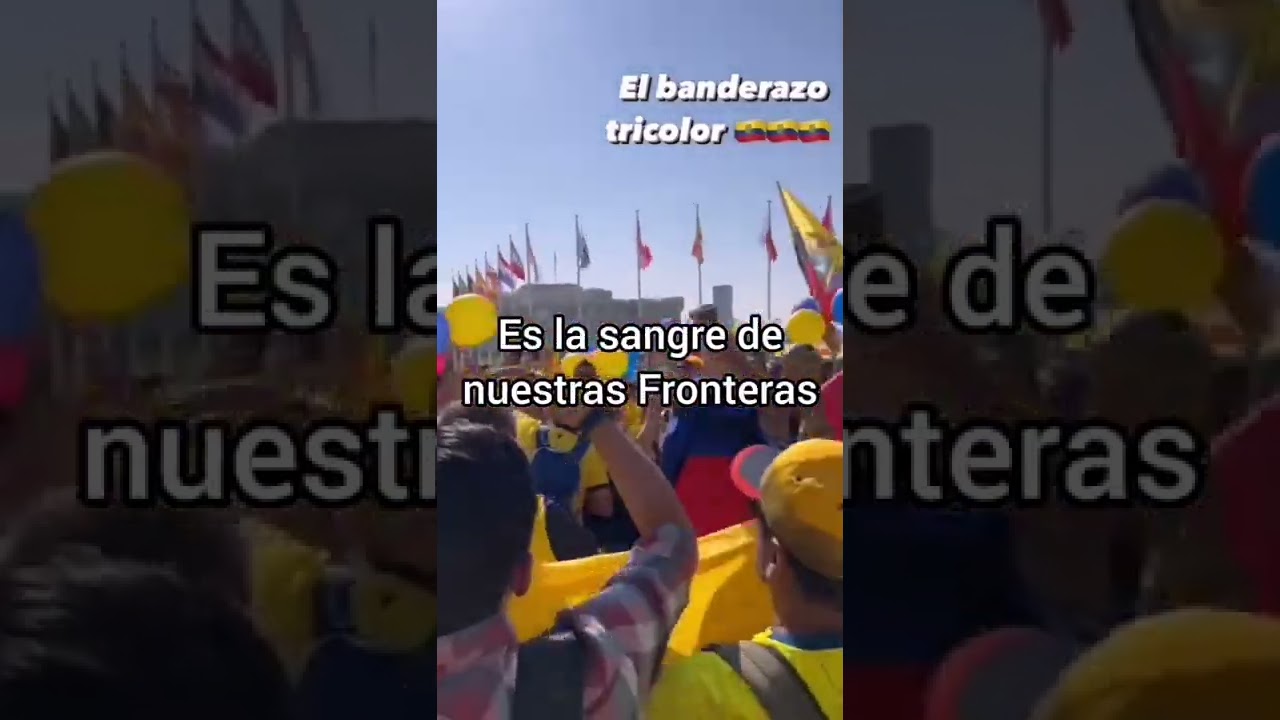Himno a la bandera de Ecuador levantemos con fé la bandera rutilante divisa de honor